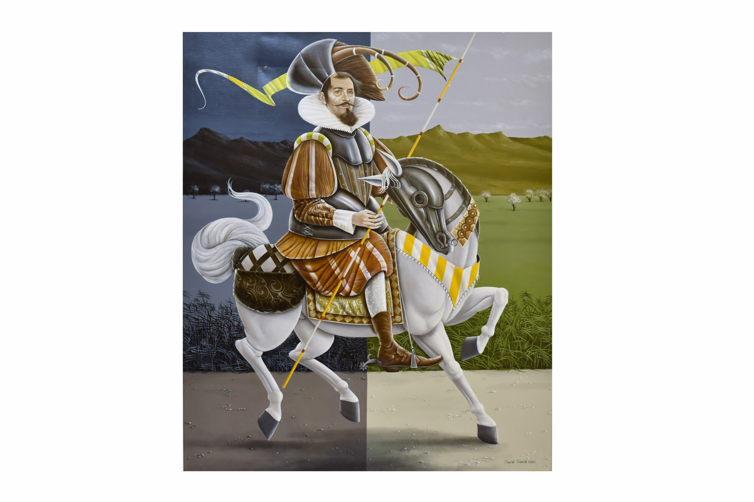 "Asbede Kisherahavasarin" which translates to "The Knight at the Equinox"