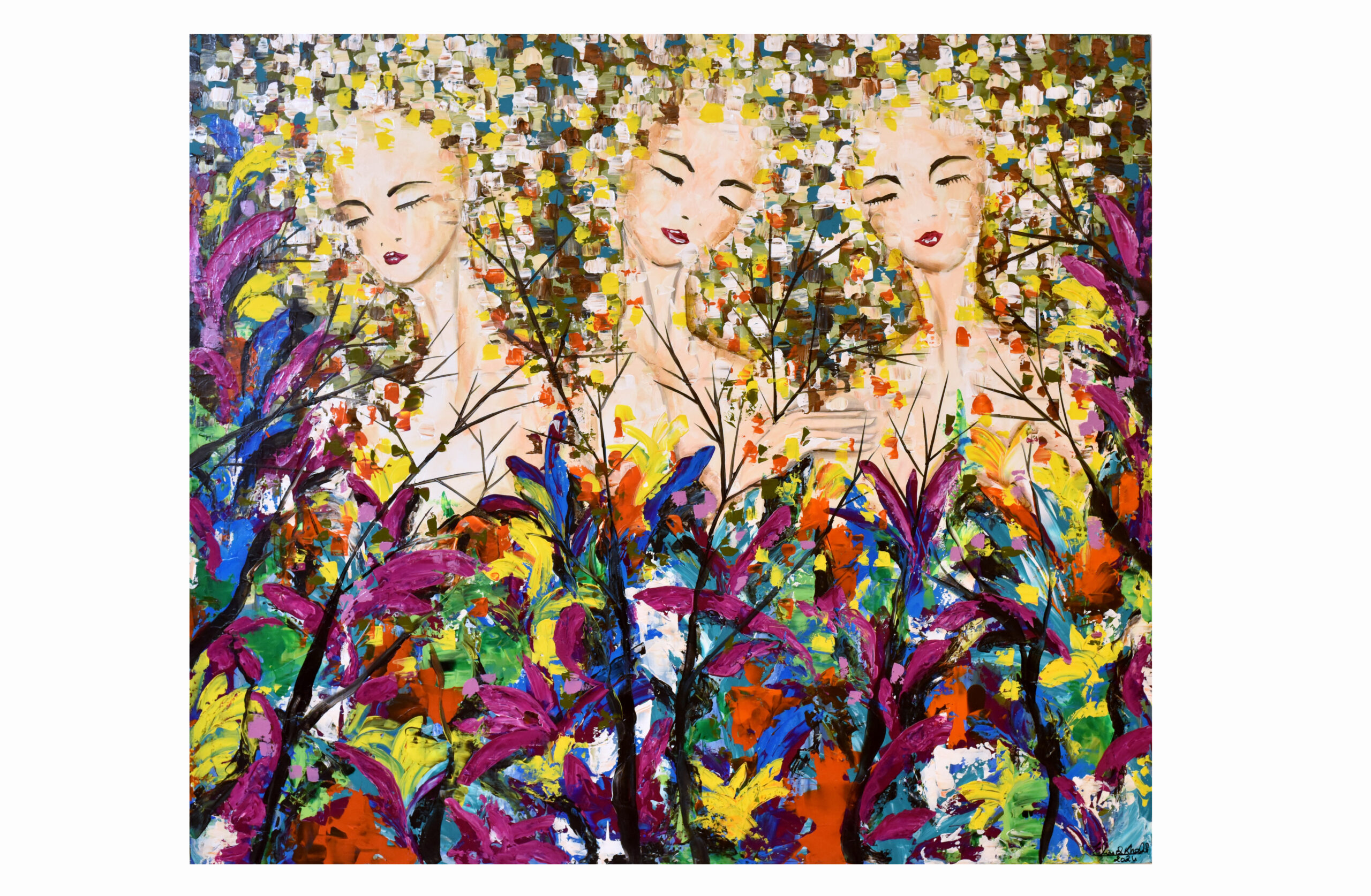 Sisters in a Summer Garden