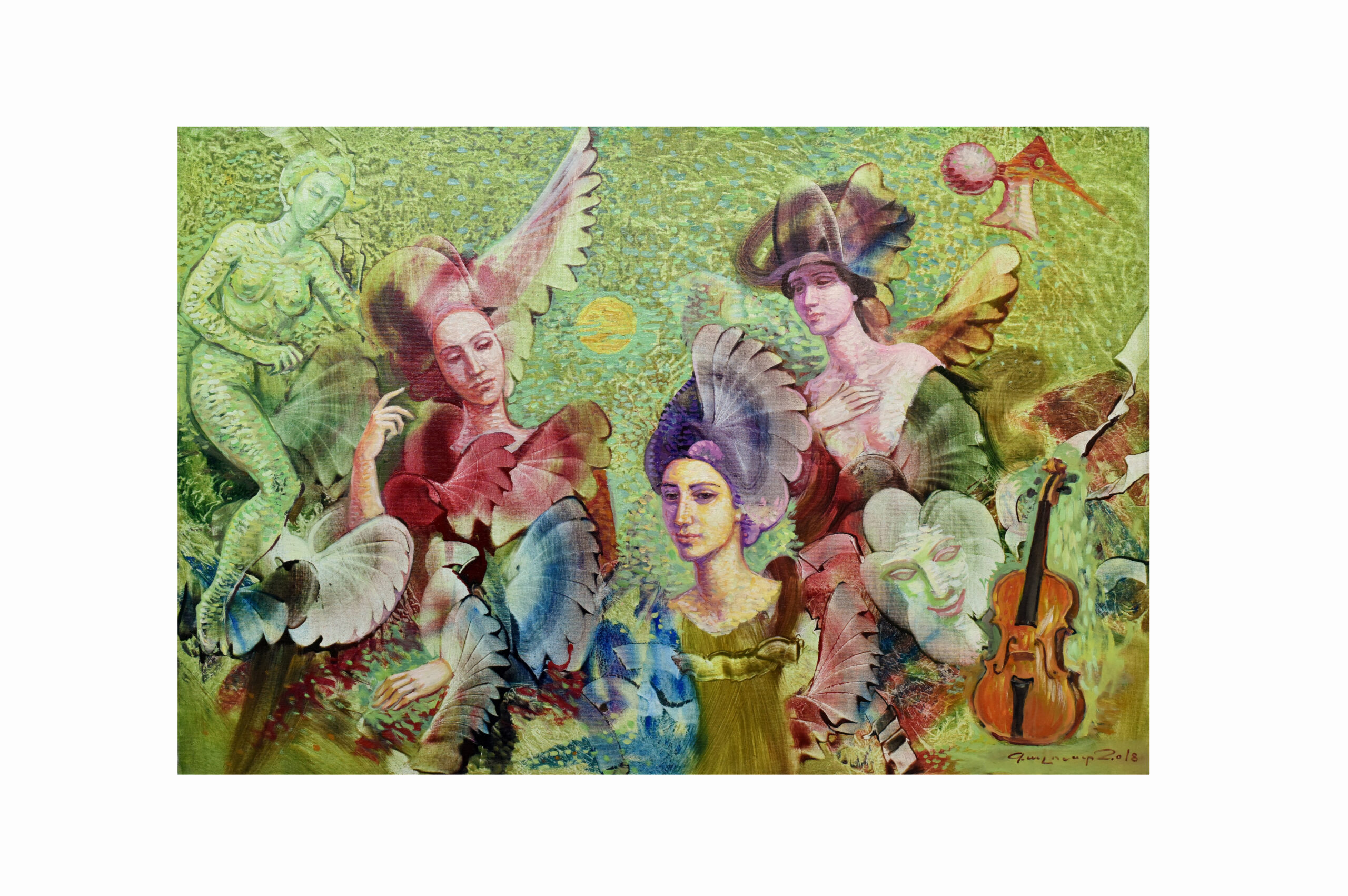 "Mousaner Sharjits" which translates to "Muses Series"