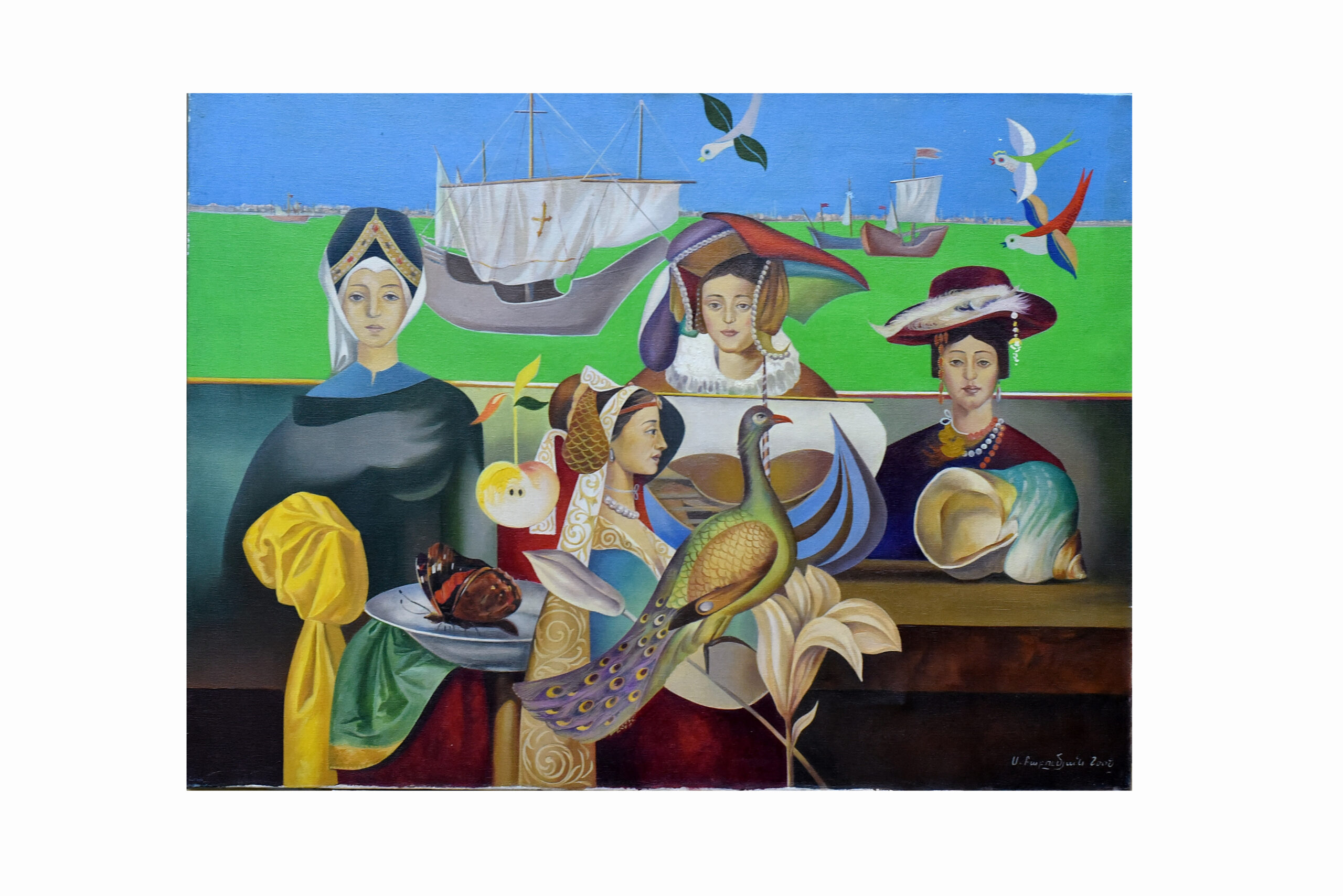 "Ganach Dzovi Perinere" which translates to "Green Sea's Ferries"